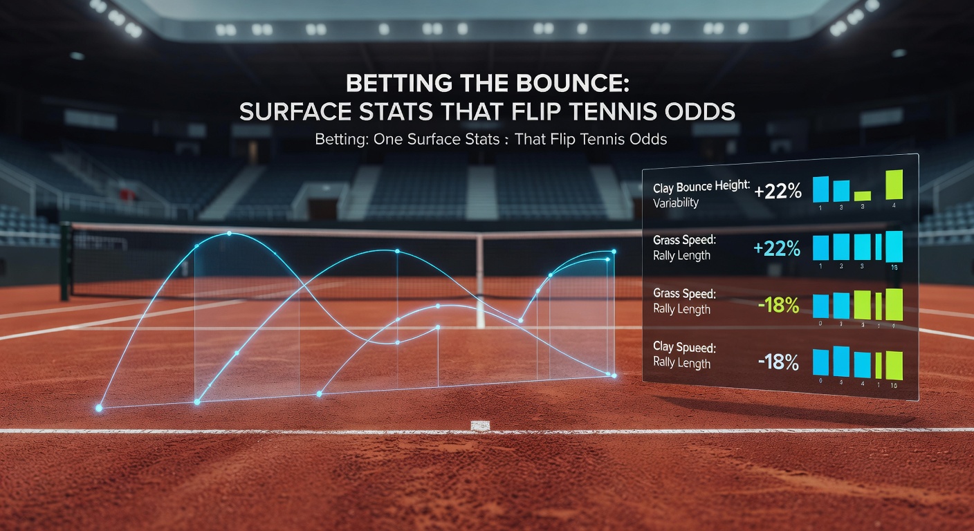 Close-up of tennis ball skidding low on grass court, emphasizing speed and low bounce