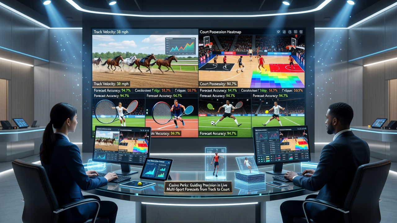 Casino rewards and live betting interface showing horse racing and tennis options