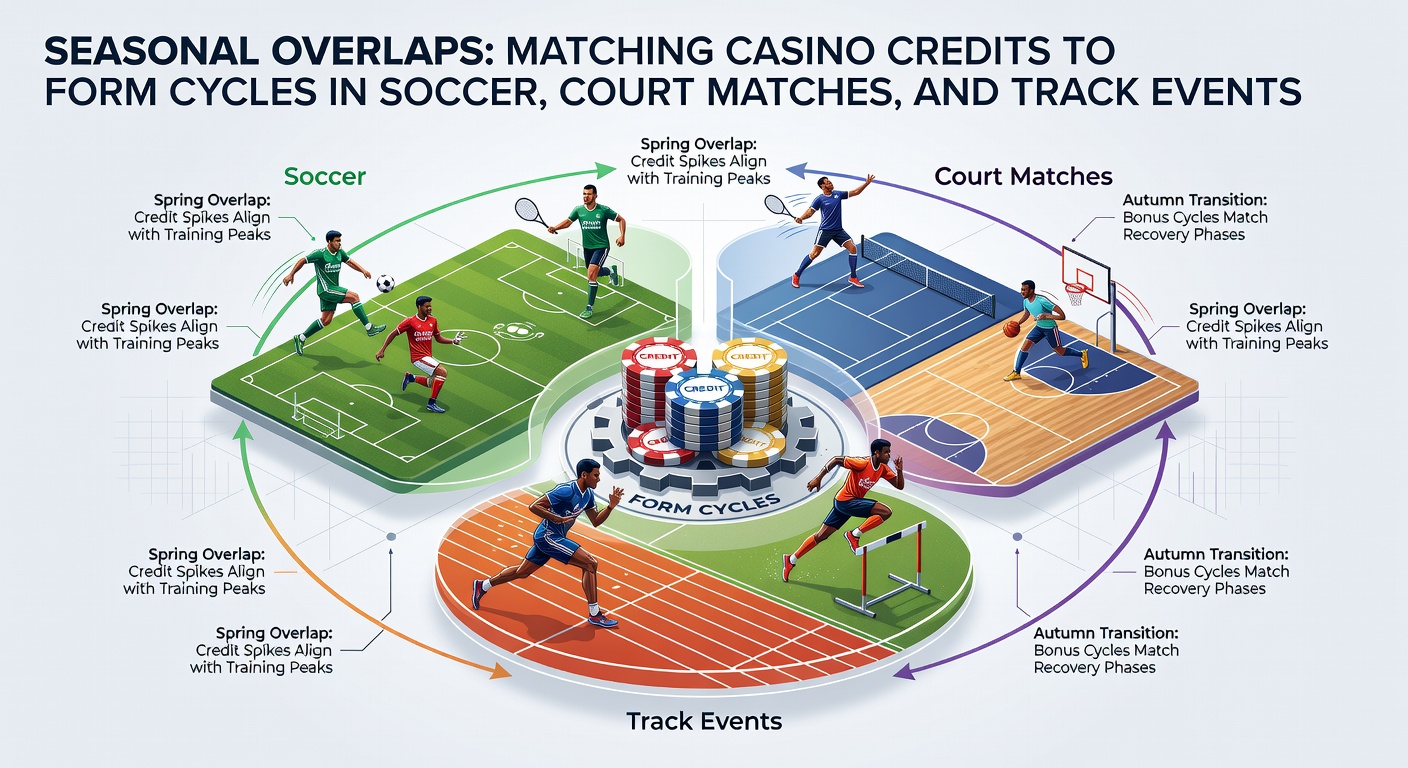 Data visualization showing form cycles in tennis and horse racing aligned with casino bonus periods