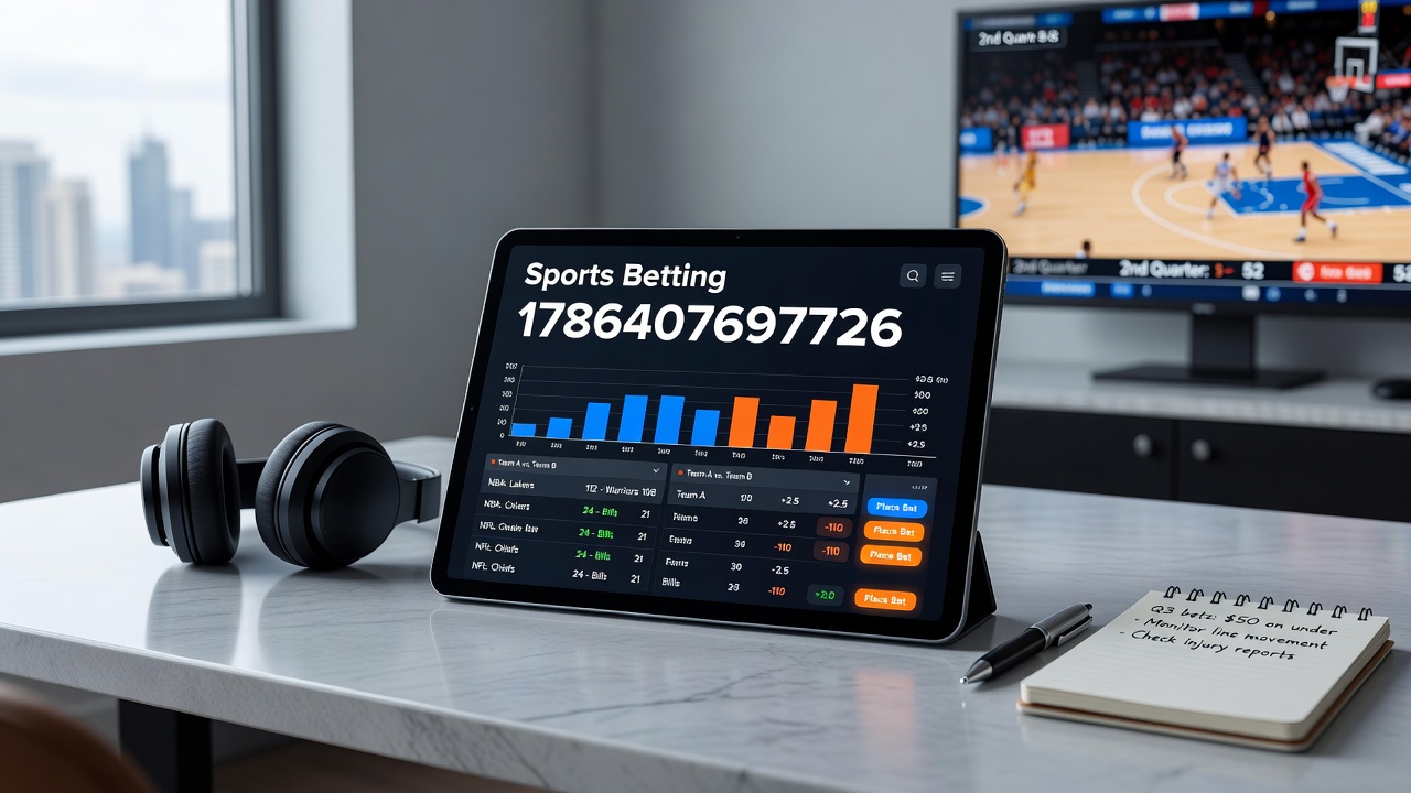 Mobile app displaying live sports betting options during a summer league match