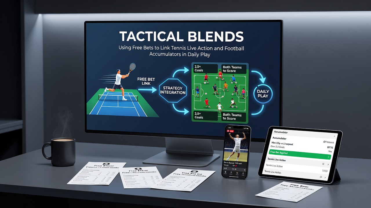Visual representation of daily play patterns merging tennis live bets and football accumulators